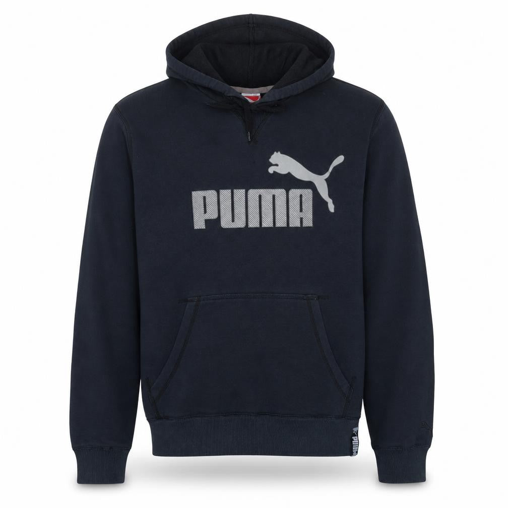 Puma Men's Black XL Pullover Hoodie with Logo