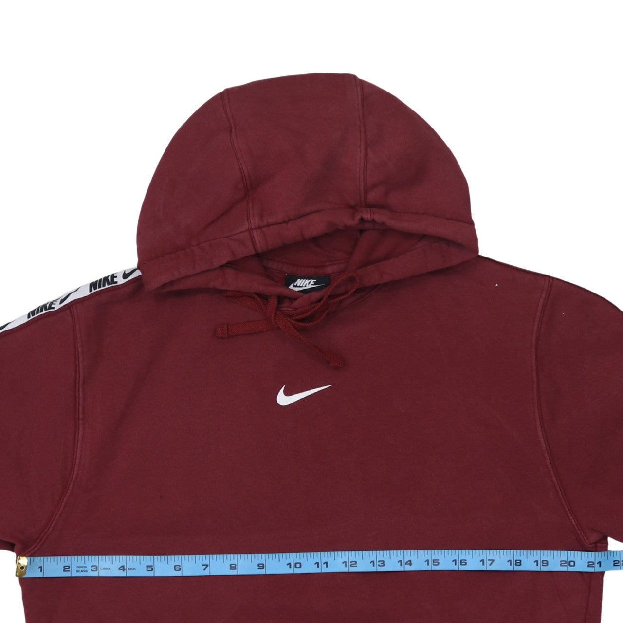 Nike Men's Red Pullover Hoodie L Logo Sportswear Fleece