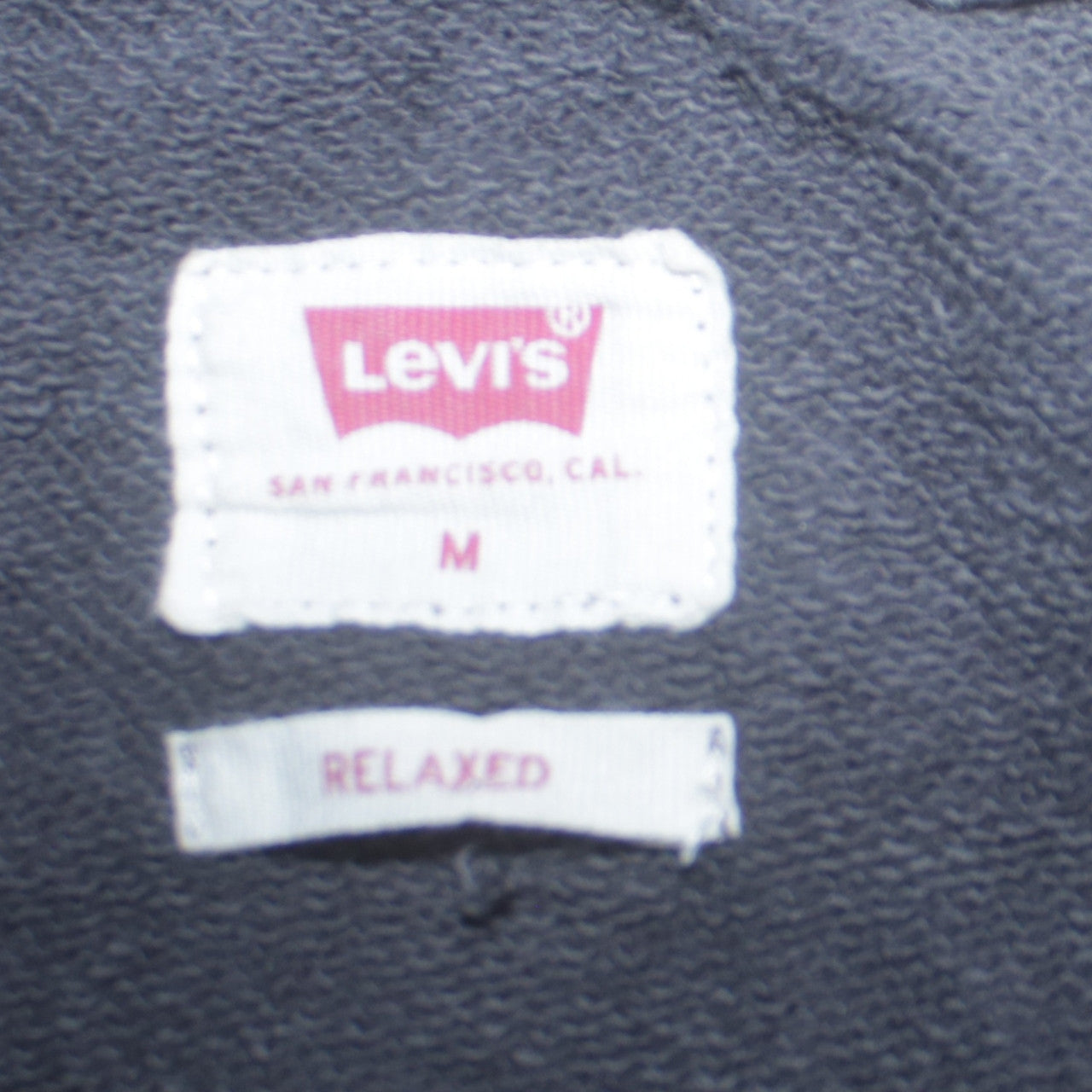 Levi's Men's Grey Relaxed Fit Logo Crew Neck Sweatshirt Size M