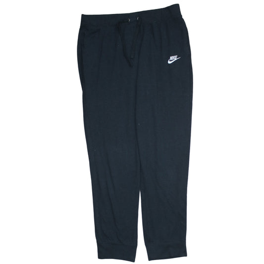 Nike Men's Black Jogger Sweatpants M Regular Fit Drawstring Waist