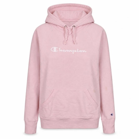 Champion Women's Pink Pullover Hoodie Small Cotton Blend