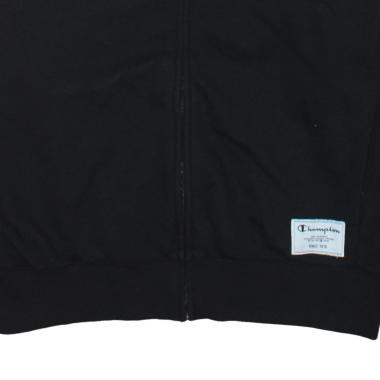 Champion Men's Black Track Jacket Large Full Zip Retro Sportswear