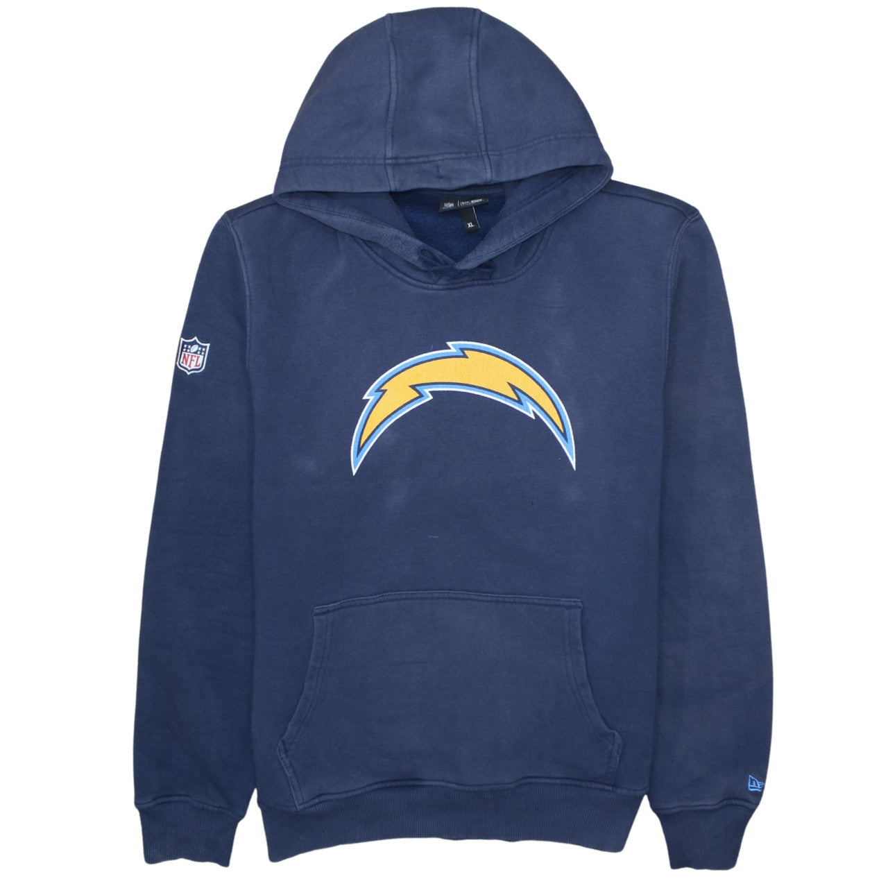 New Era Men's Blue XL Pullover Hoodie NFL Charger Logo Sportswear