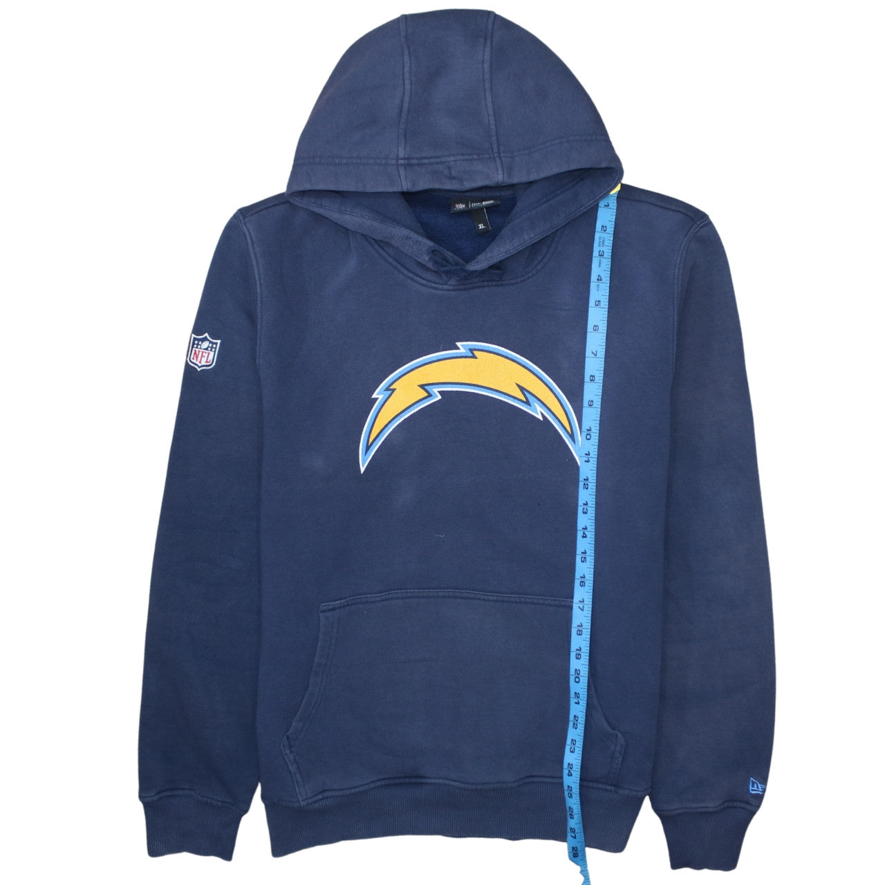 New Era Men's Blue XL Pullover Hoodie NFL Charger Logo Sportswear