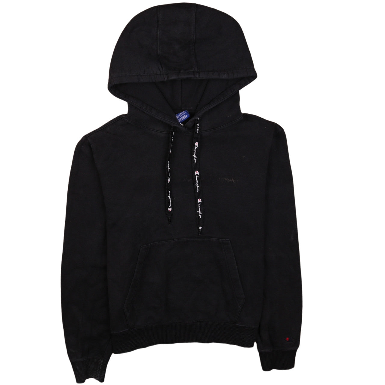 Champion Women's Black Pullover Hoodie Medium Cotton Blend