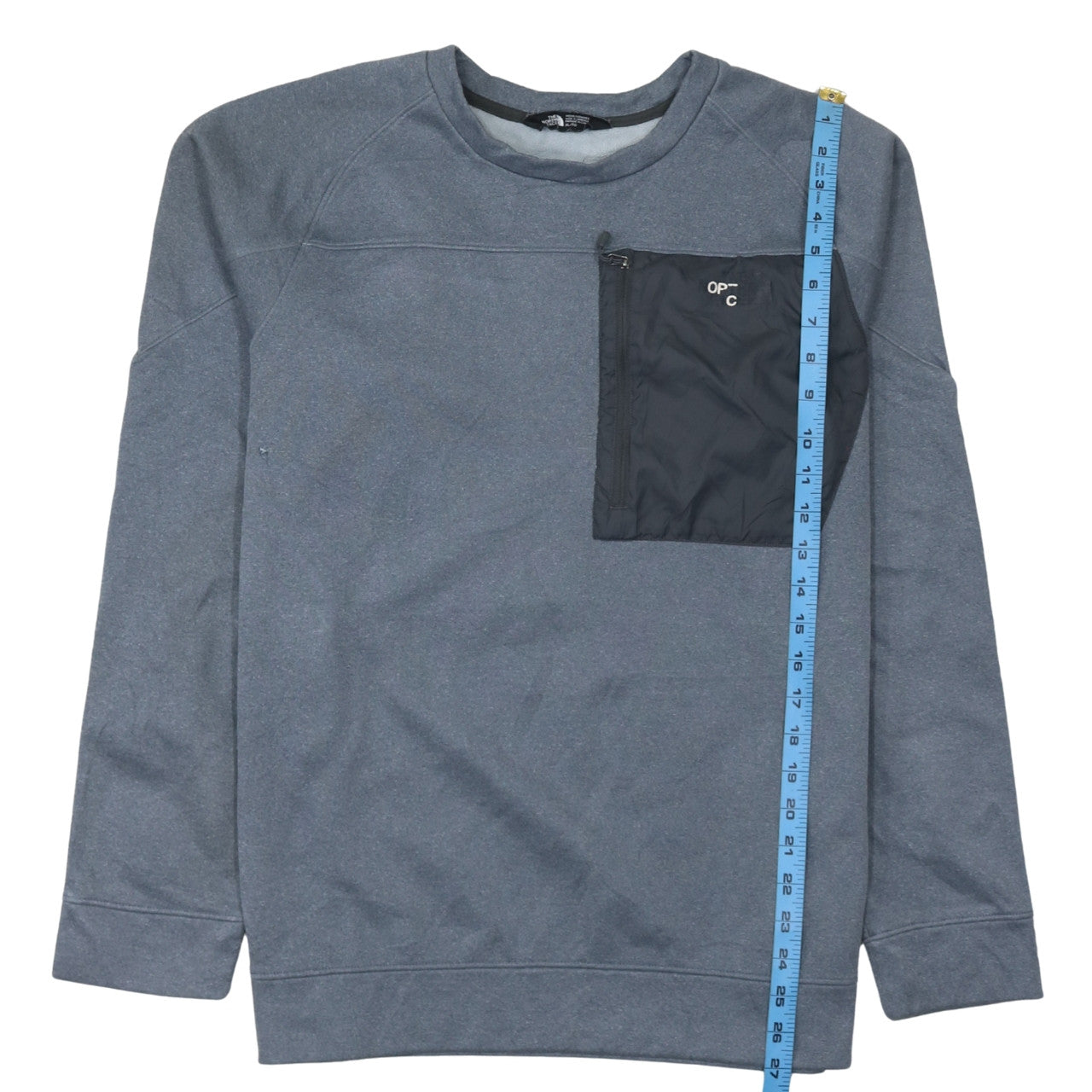 The North Face Men’s Grey XL Pullover Sweatshirt with Zipped Pocket