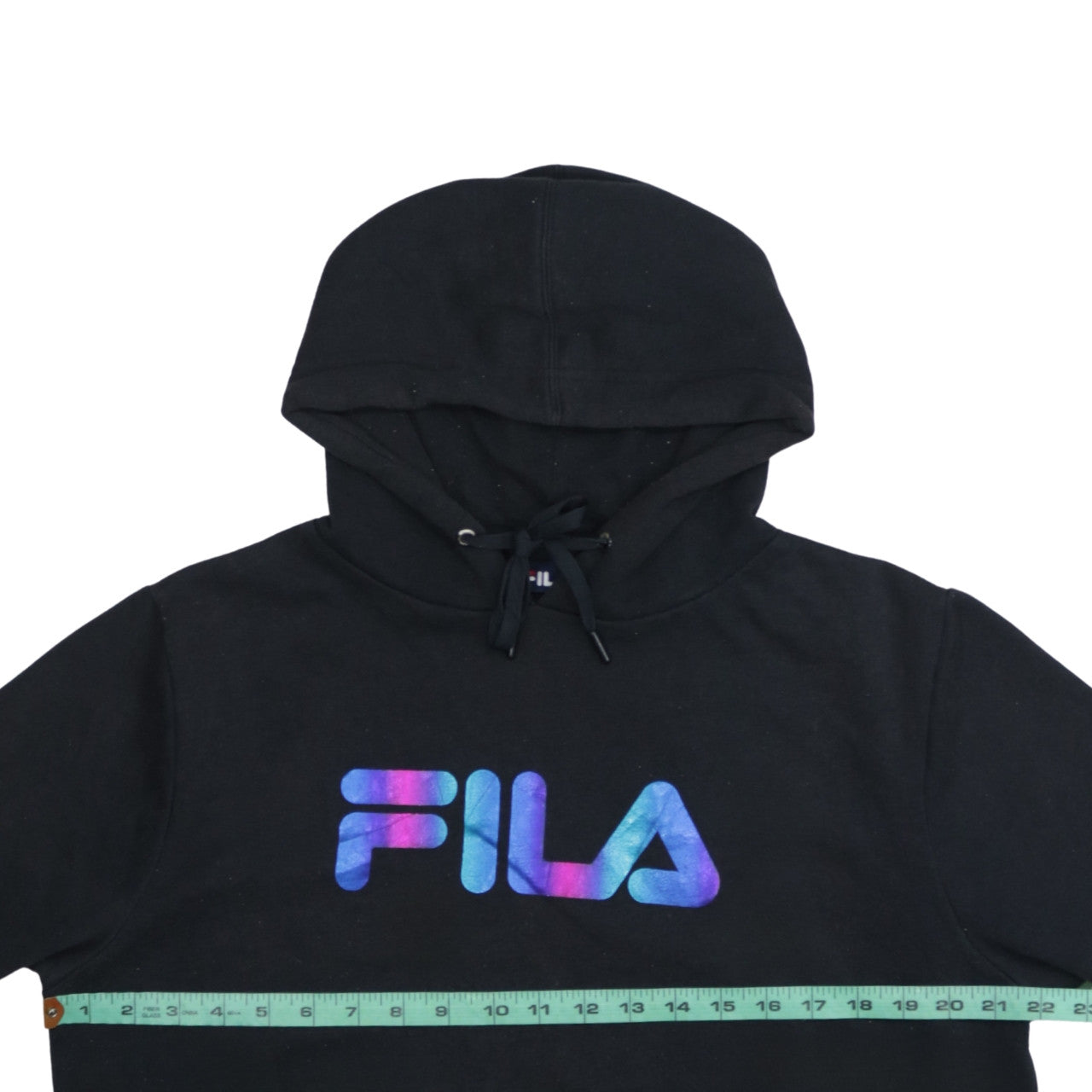 Fila Men's Black Pullover Hoodie XL Logo Graphic Sportswear