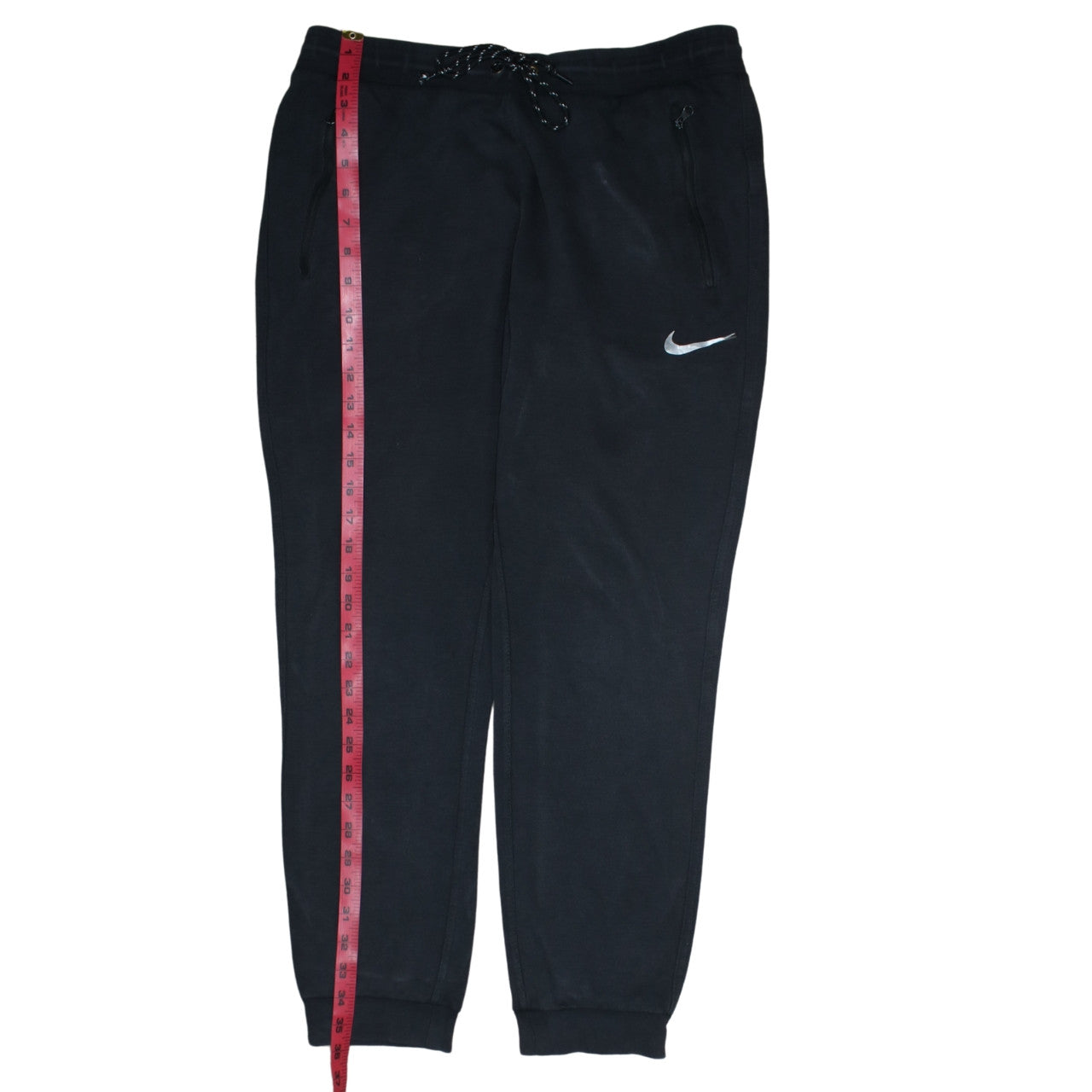 Nike Men Black Fleece Jogger Trousers M Regular Fit Sportswear