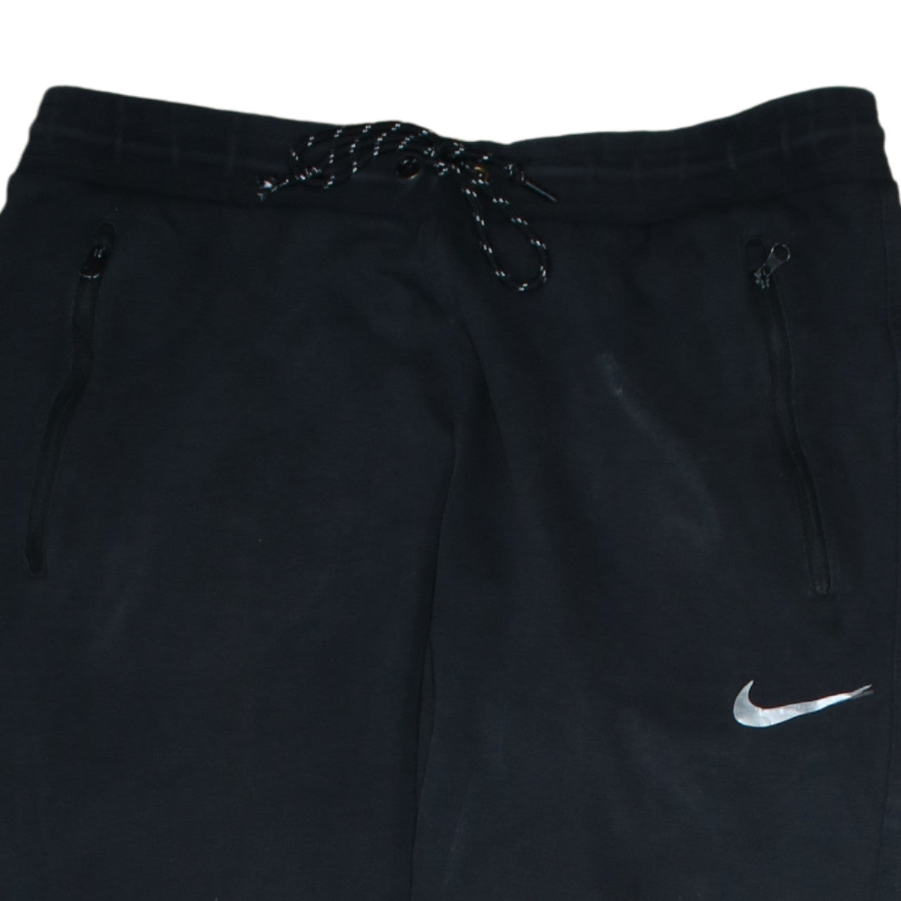 Nike Men Black Fleece Jogger Trousers M Regular Fit Sportswear