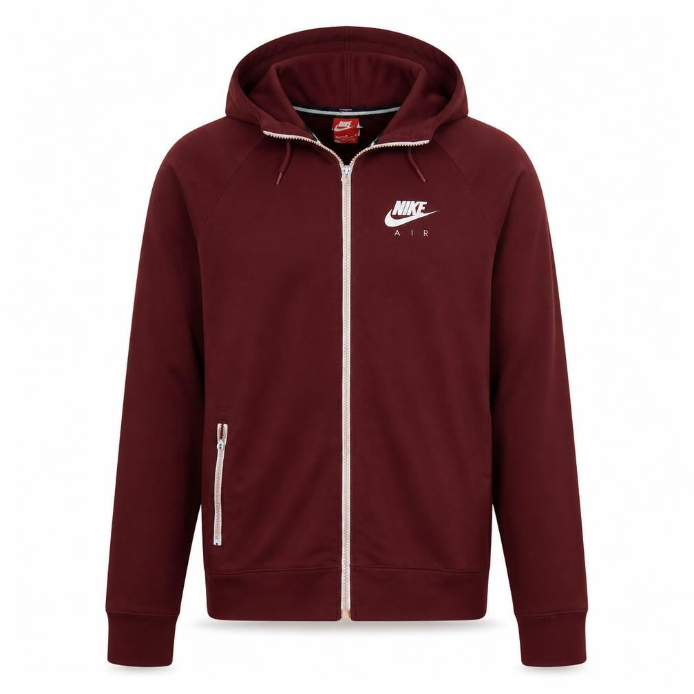 Nike Air Men's Red Full Zip Hoodie Size M Sportswear