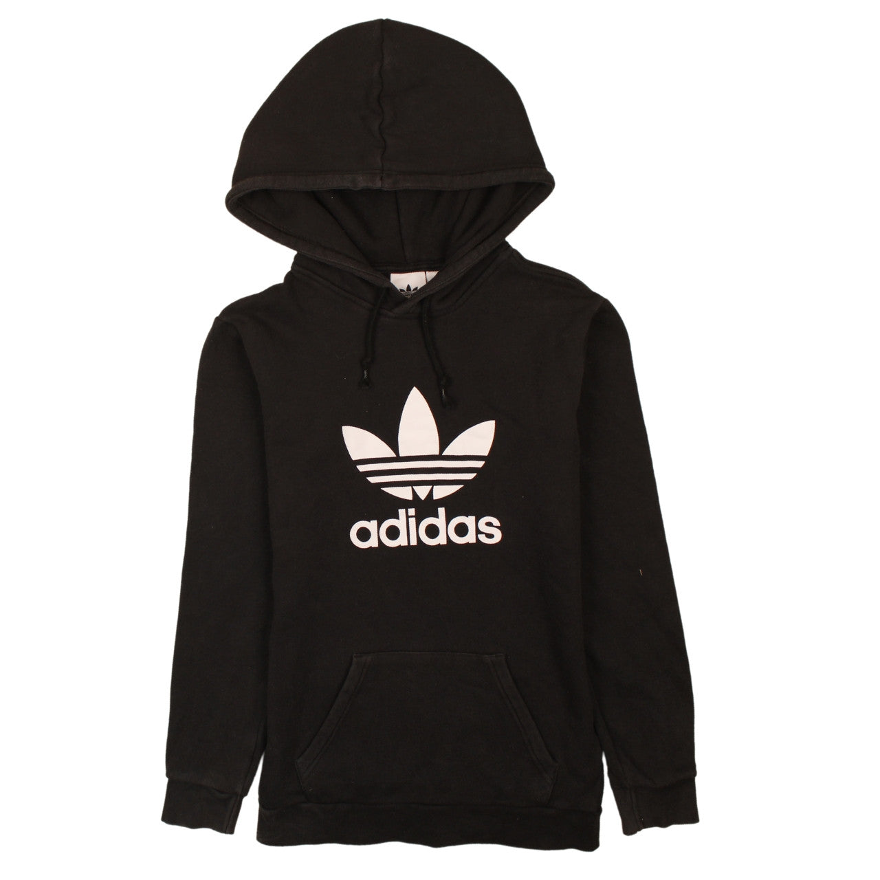 Adidas Men's Black Pullover Hoodie XS Logo Fleece Sweatshirt