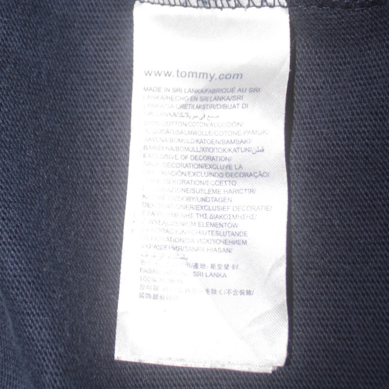 Tommy Hilfiger Men's Blue Collared Long Sleeve Vintage Fit Sweatshirt M