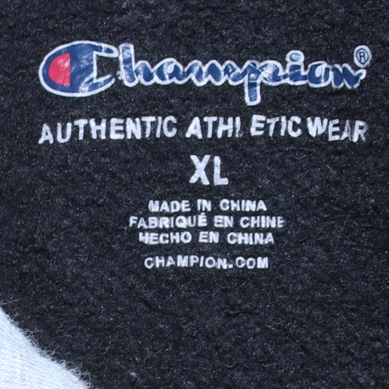 Champion Womens Black XL Pullover Hoodie with Logo Embroidery