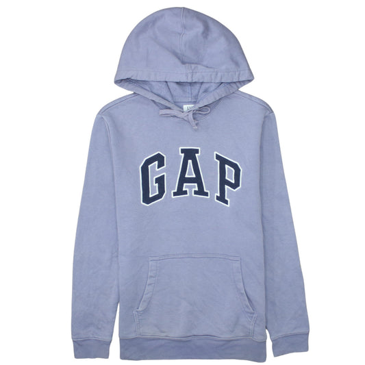 GAP Men Purple Hoodie Small Pullover Cotton Blend Logo Style