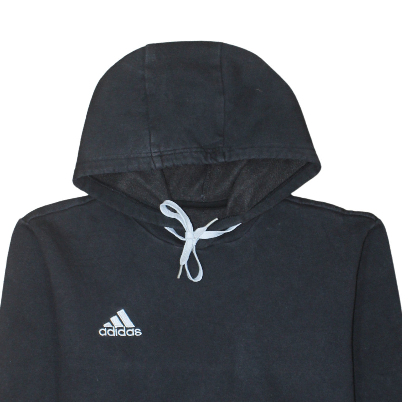 Adidas Men's Black Pullover Hoodie M Sports Fleece Sweatshirt
