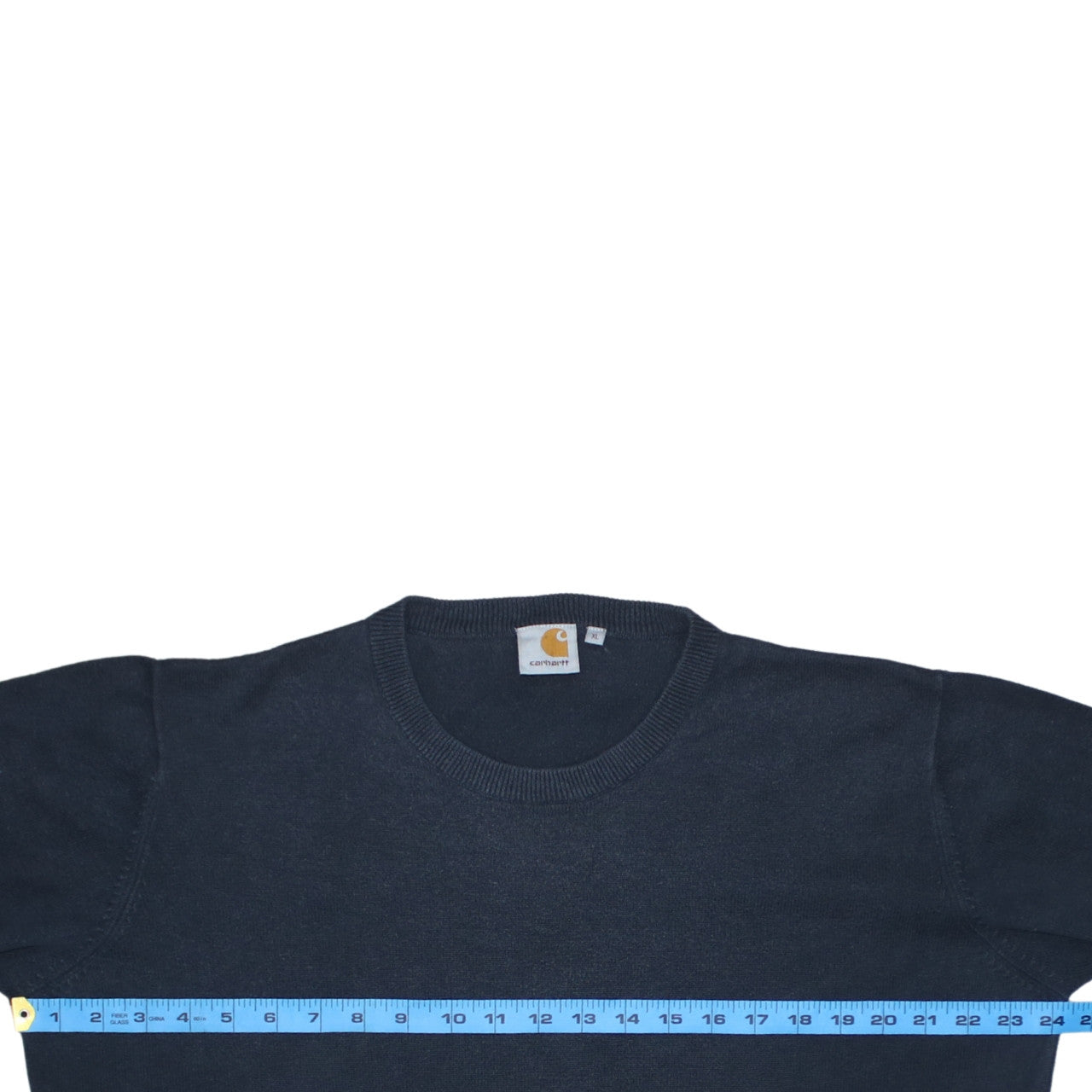 Carhartt Mens Blue XL Crew Neck Cotton Acrylic Pullover Jumper