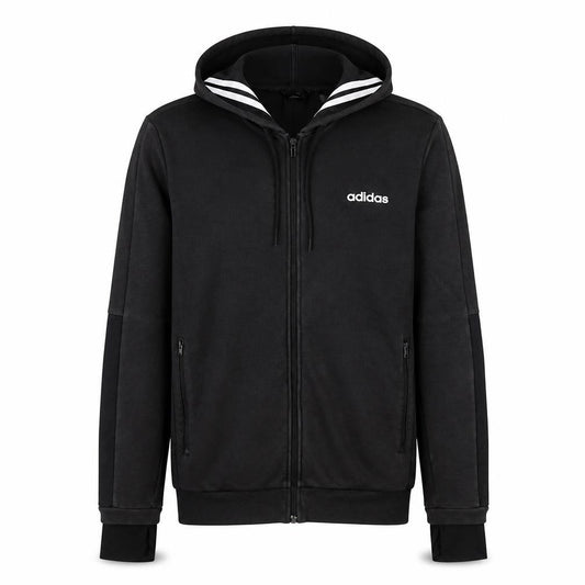 Adidas Men’s Black Full Zip Hoodie Size M Sportswear