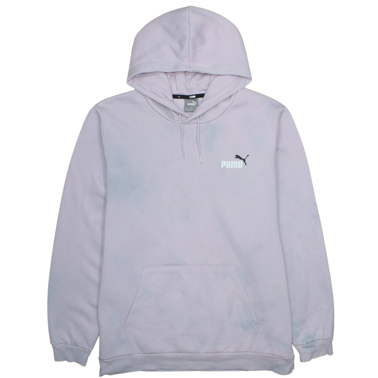 Puma Womens Lilac Pullover Hoodie XXL Relaxed Fit Cotton Blend