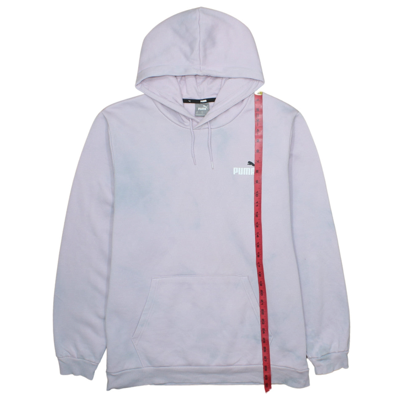 Puma Womens Lilac Pullover Hoodie XXL Relaxed Fit Cotton Blend
