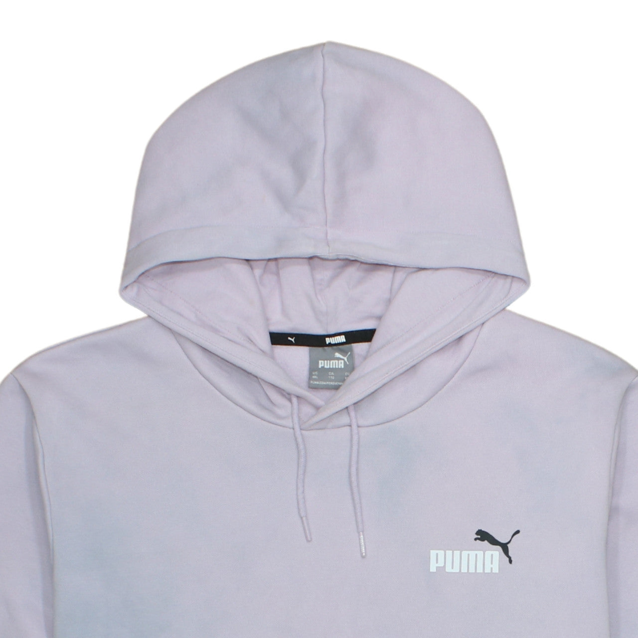 Puma Womens Lilac Pullover Hoodie XXL Relaxed Fit Cotton Blend