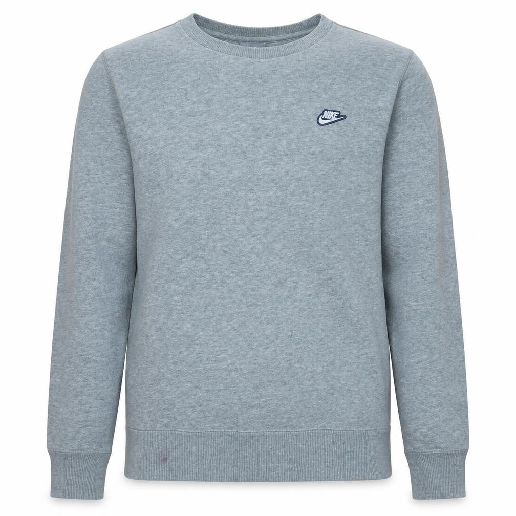 Nike Men's Grey Crew Neck Pullover Sweatshirt Size S