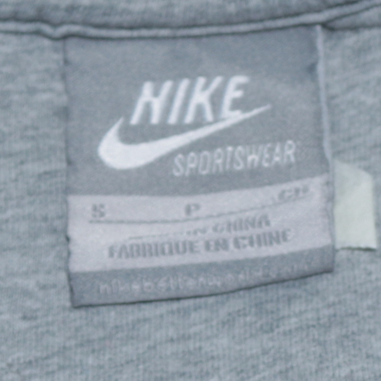 Nike Men's Grey Crew Neck Pullover Sweatshirt Size S