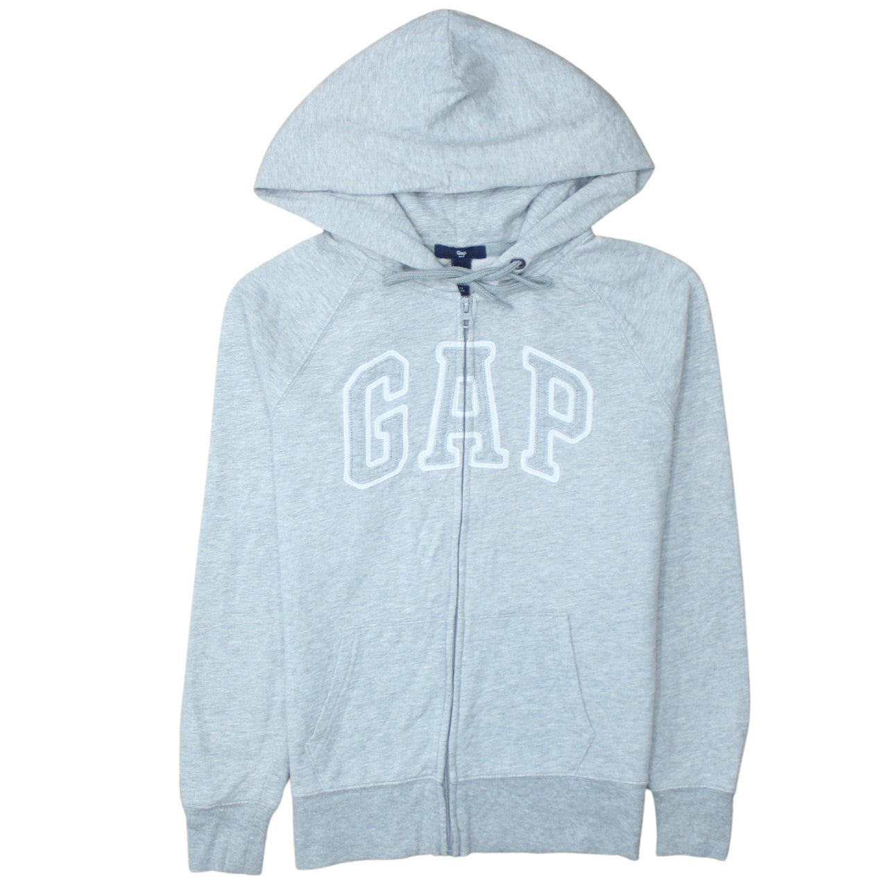 GAP Women Grey Full Zip Hoodie Small Cotton Blend Casual