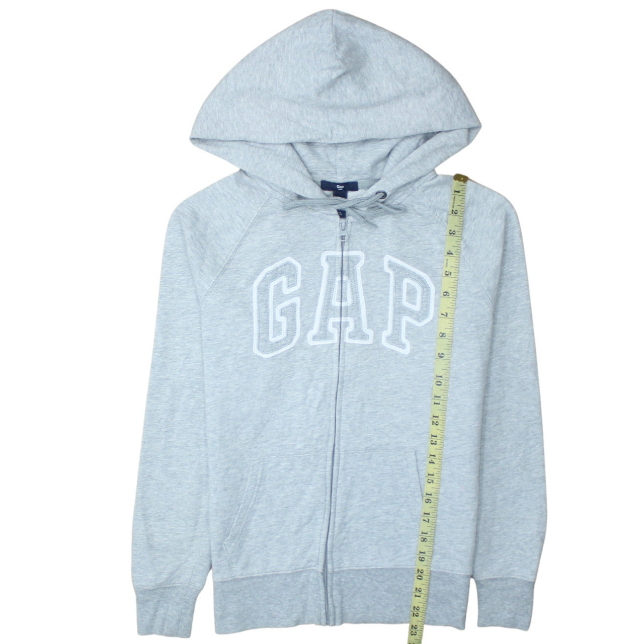 GAP Women Grey Full Zip Hoodie Small Cotton Blend Casual