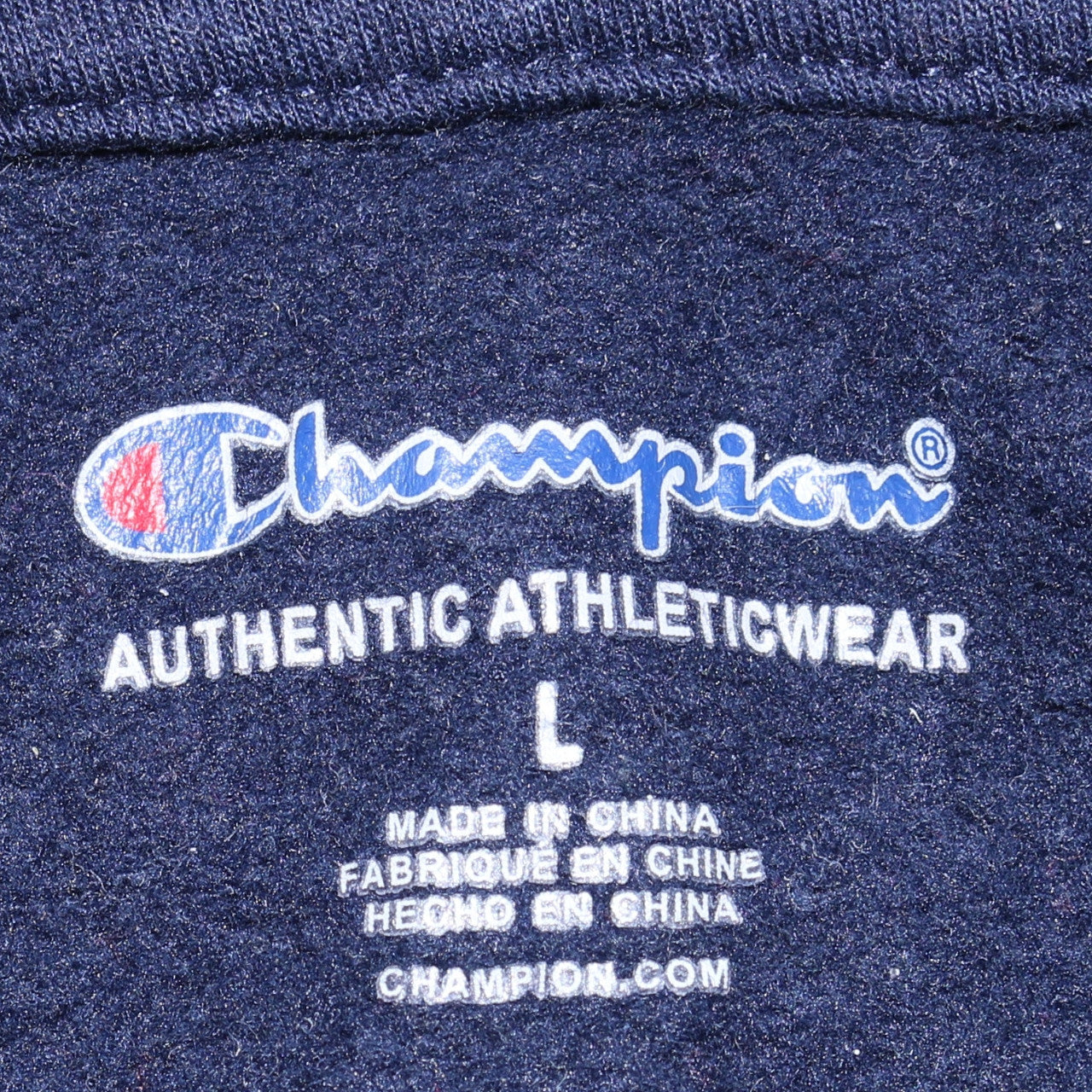 Champion Womens Navy Red Colourblock Hoodie Size L Pullover Casual