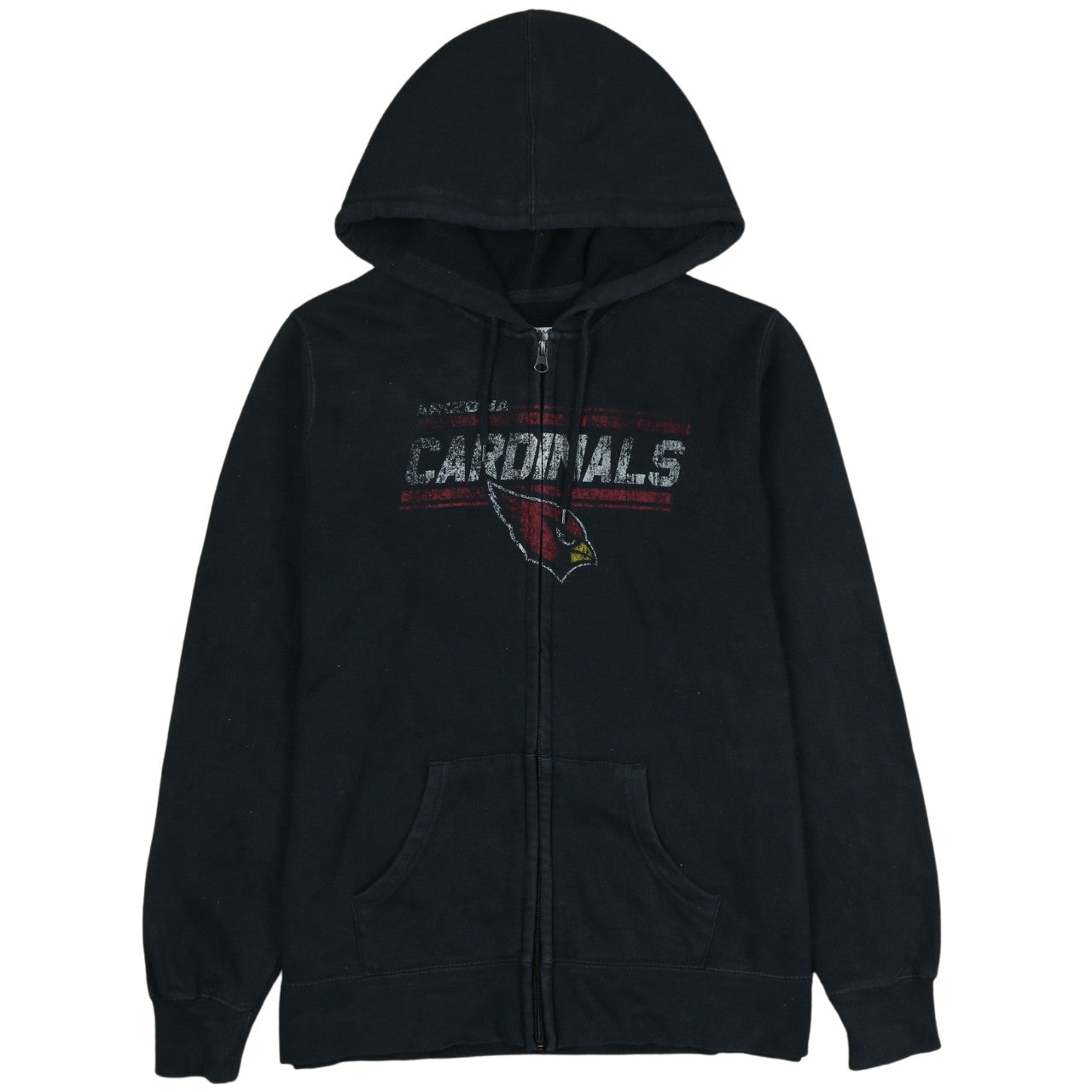 NFL Team Apparel Unisex Black Full Zip Hoodie L Fleece Sportswear