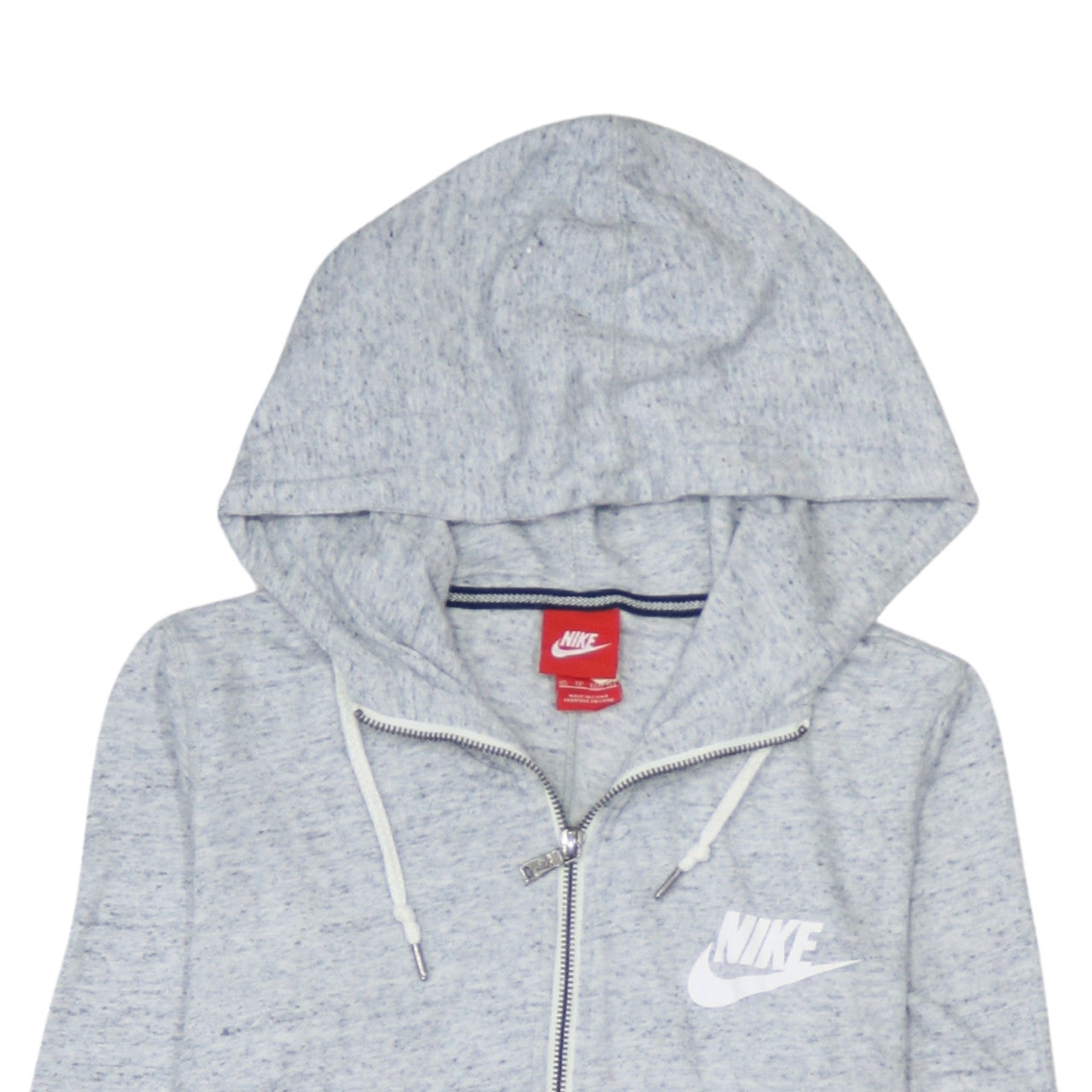 Nike Men's Grey Full Zip Hoodie XS Athletic Fit