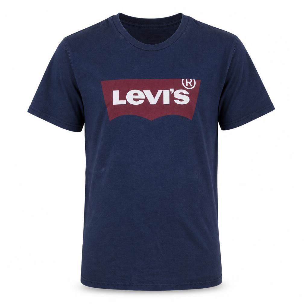 Levi's Men's Blue Graphic Logo Regular Fit Cotton T-Shirt Size S