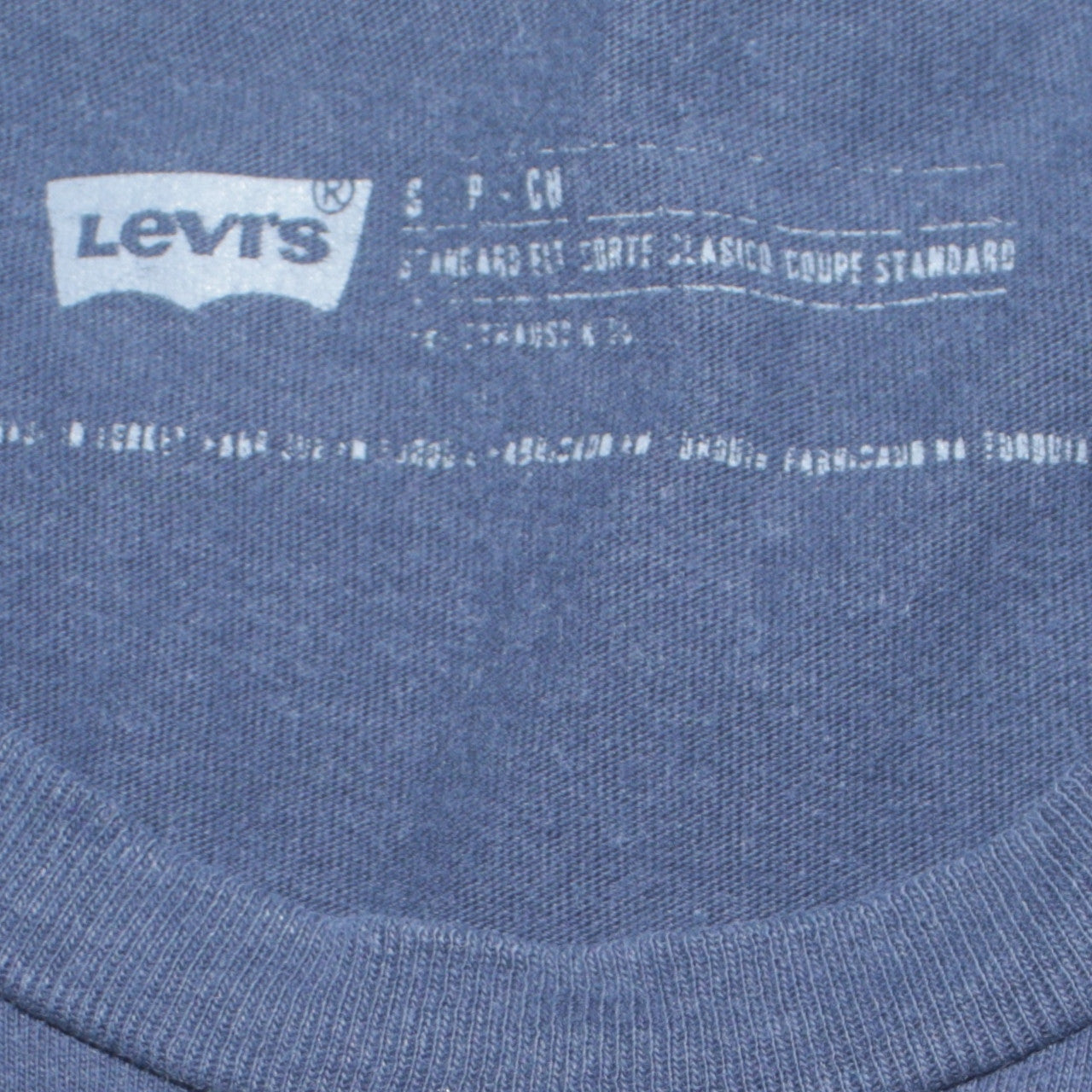 Levi's Men's Blue Graphic Logo Regular Fit Cotton T-Shirt Size S