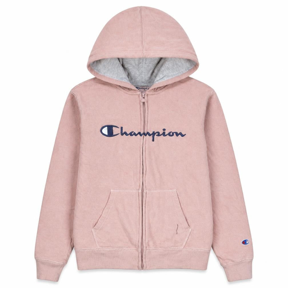 Champion Women Pink Full Zip Hoodie L Authentic Athleticwear