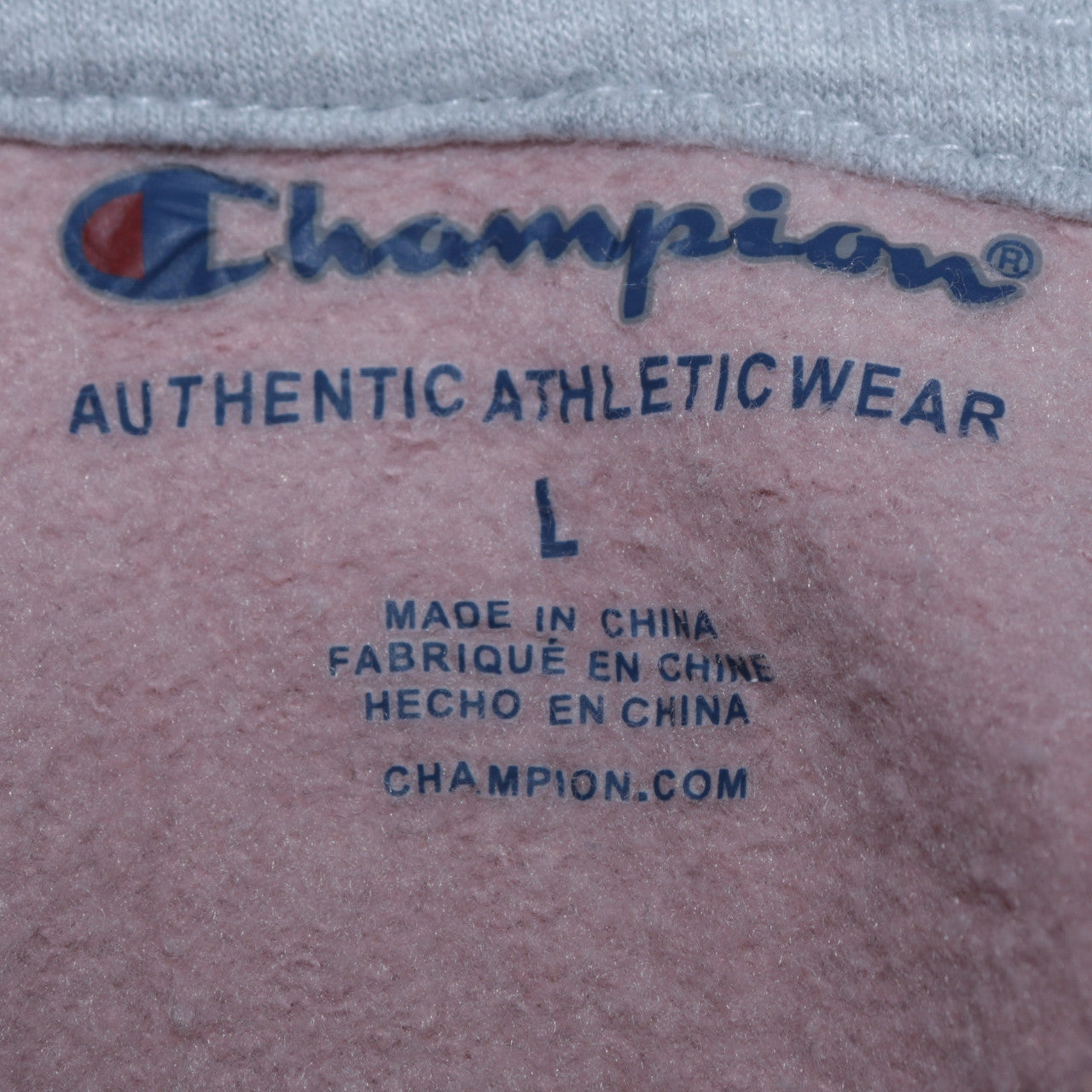 Champion Women Pink Full Zip Hoodie L Authentic Athleticwear