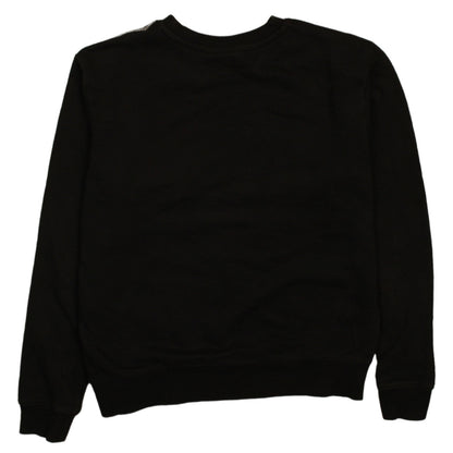 Back view of Fila women’s black small crew neck pullover sweatshirt