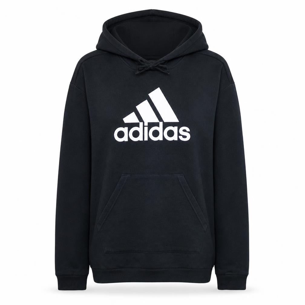 Adidas Womens Black 2XS Pullover Logo Hoodie Sweatshirt