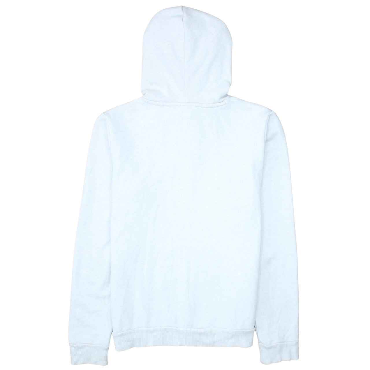 Puma Womens White Pullover Hoodie Medium Logo Print Cotton Blend