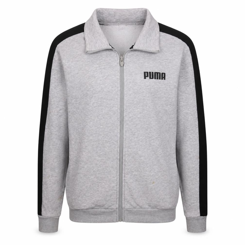 Puma Men's Grey 2XL Track Jacket Full Zip Lightweight Activewear