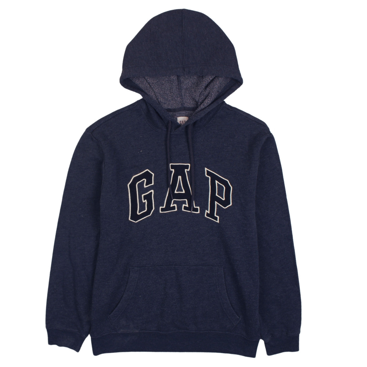 GAP Men's Blue Pullover Hoodie Medium Logo Fleece Sweatshirt