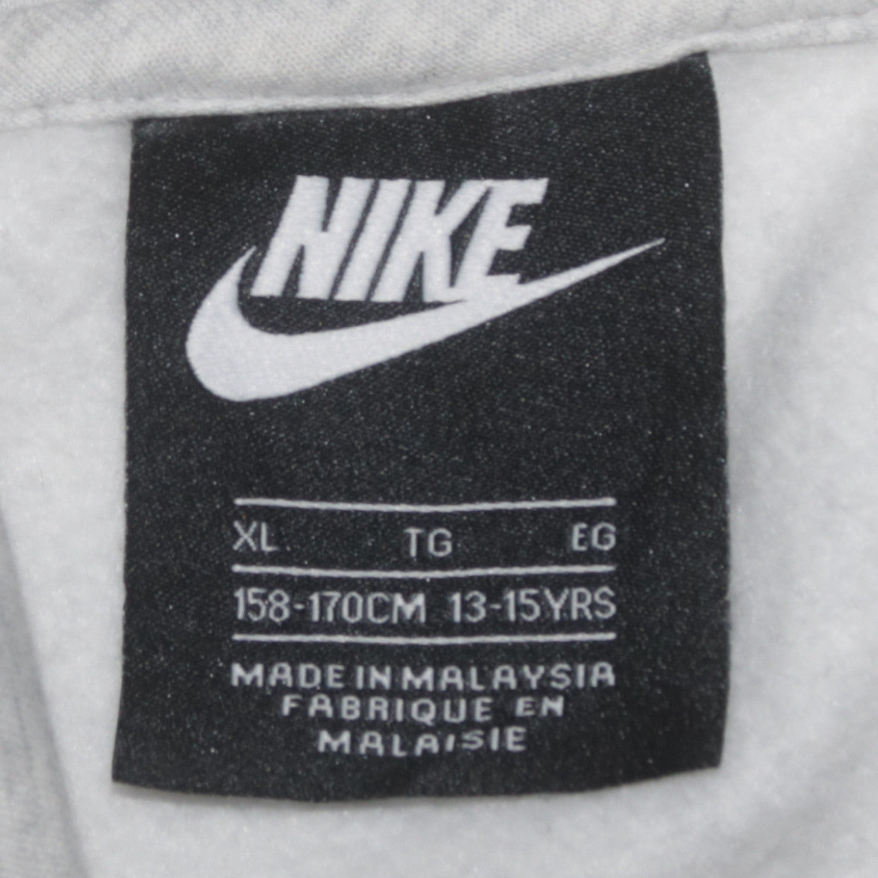 Nike Boys Grey Pullover Hoodie XL 13-15 Years Fleece Logo Sweatshirt