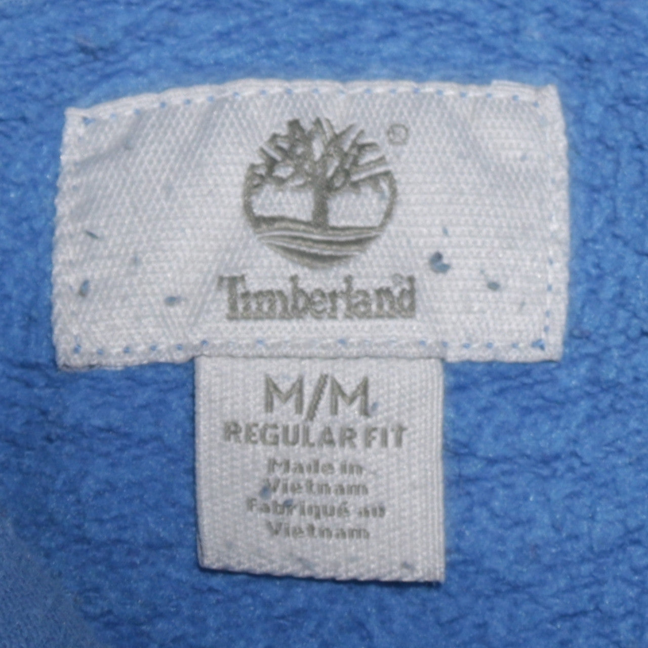 Timberland Men's Blue Pullover Hoodie Regular Fit M Graphic Logo