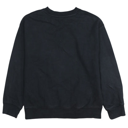 Brand and care label for Levi's men’s black xs graphic logo crew neck sweatshirt