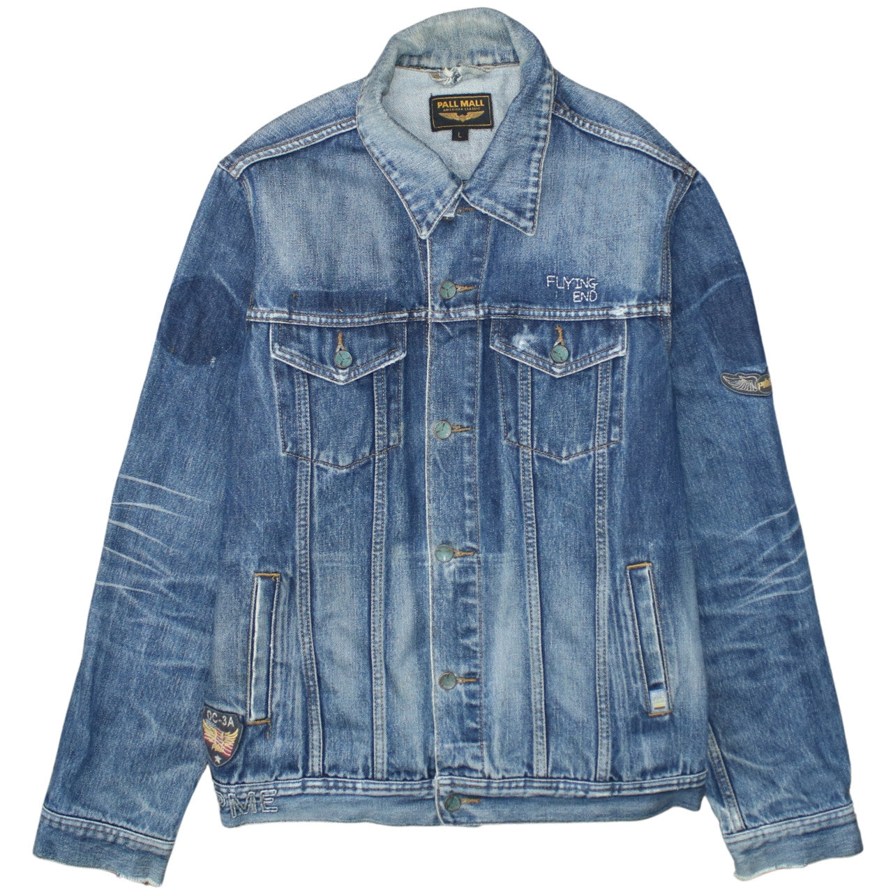 Pall Mall Men's Blue Denim Classic Jacket Size L Vintage Style