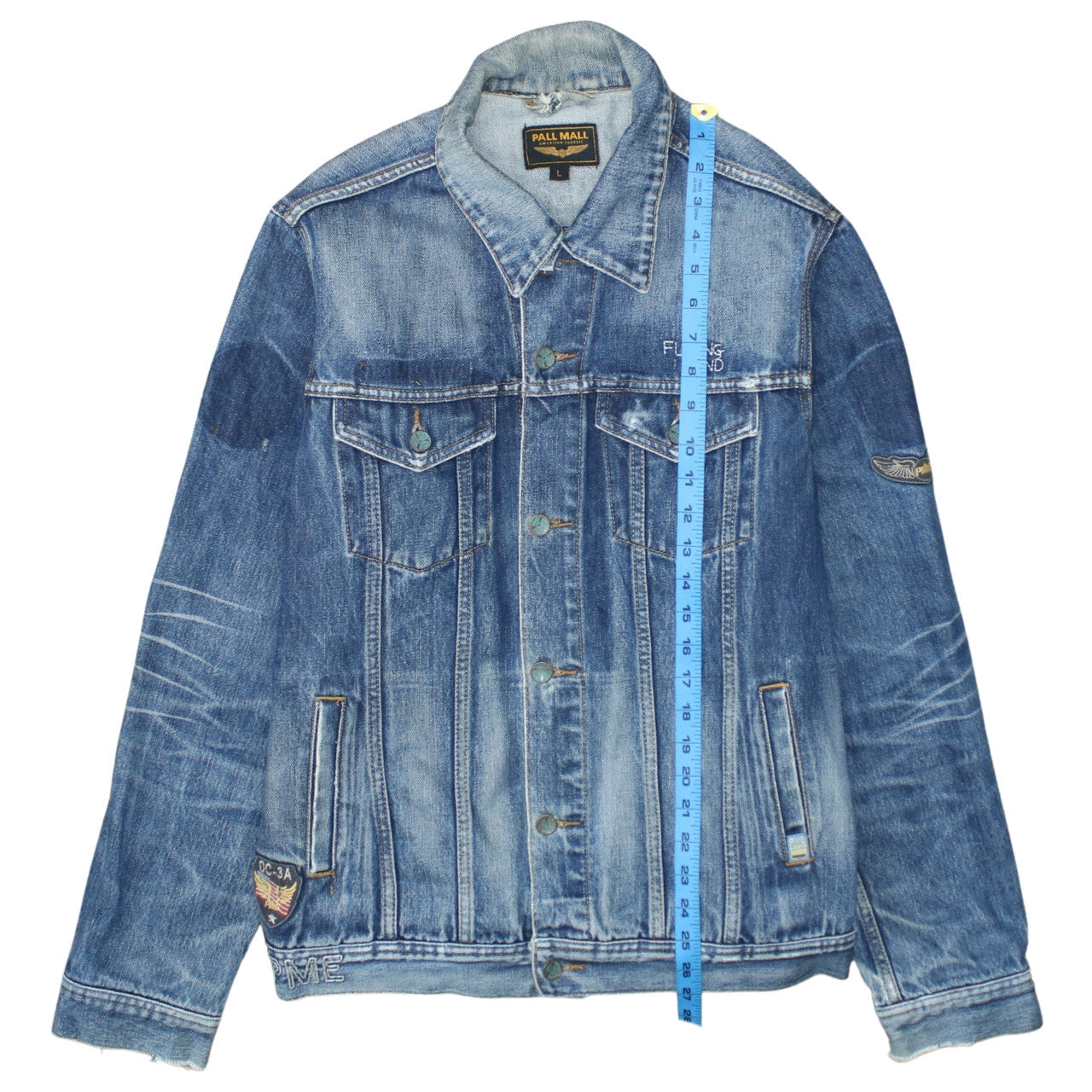 Pall Mall Men's Blue Denim Classic Jacket Size L Vintage Style