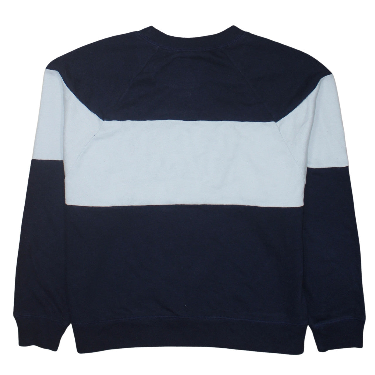 GAP Women Navy Blue Colourblock Cotton Sweatshirt M