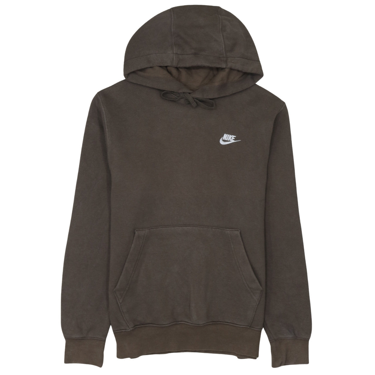 Nike Men's Brown Pullover Hoodie Size S Regular Fit Fleece