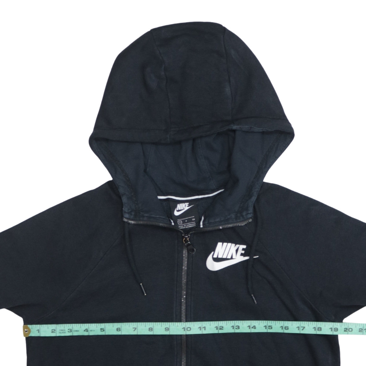 Nike Men's Black Small Full Zip Hoodie Sweatshirt with Logo