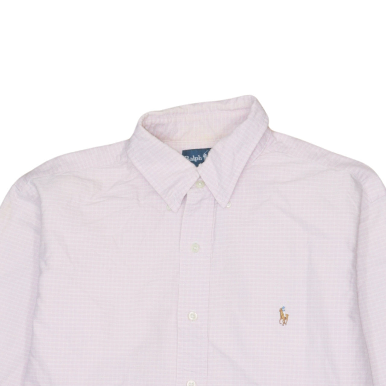 Ralph Lauren Men's Pink Check Classic Fit Cotton Button-Down Shirt Size 16