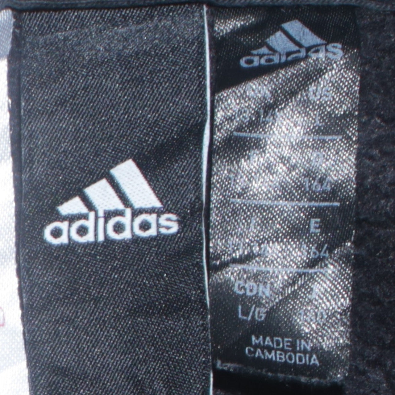 Adidas Boys Black Pullover Hoodie L Fleece Hooded Sweatshirt